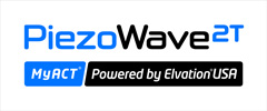 PiezoWave 2T logo MyACT Powered by ElvationUSA